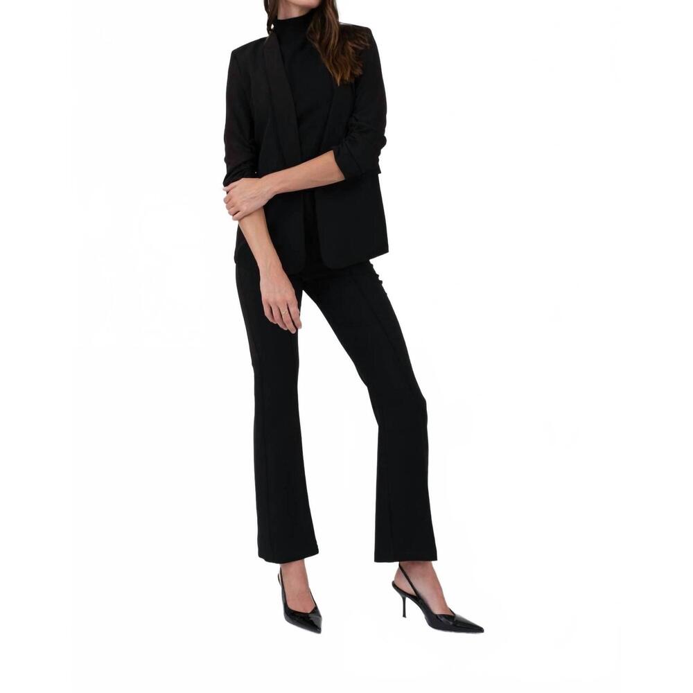 NEW THE WORKSHOP STUDIO high waist bell bottom dress pants in black
